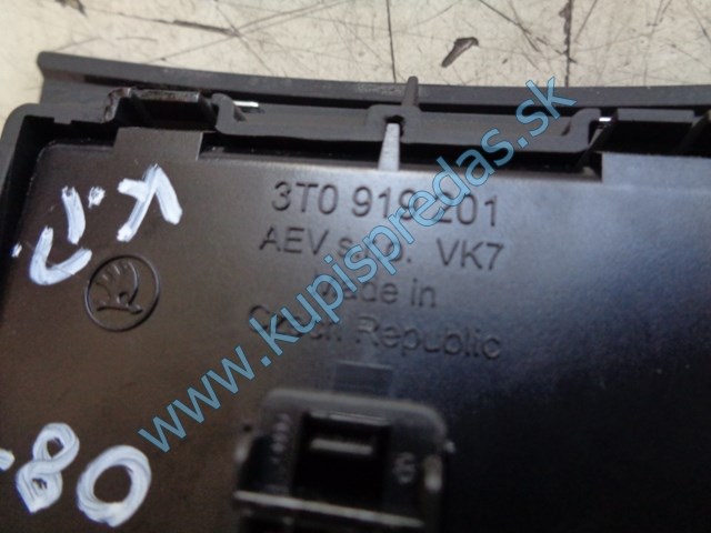 vypínač na ohrev sedačky na škodu superb II, 3T0919201
